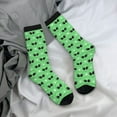 thumbnail image 5 of Rateoe alien cartoons for Women Casual Calf Socks - Cute Crew Socks - Thin Soft Above Ankle Socks Size 5-11, 5 of 6