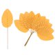 thumbnail image 1 of Uxcell 20Pcs Hoja de Seda Artificial, Hojas Individuales de Alambre Falsas, Flor Falsa Naranja, 1 of 1