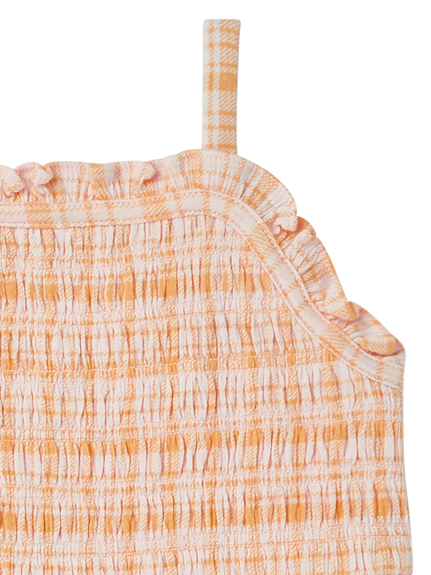 Modern Moments by Gerber Toddler Girl Smocked Romper, Sizes 12 Months - 5T