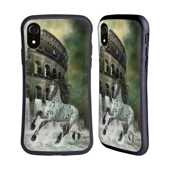 Head Case Designs Officially Licensed Simone Gatterwe Horses The Escape Hybrid Case Compatible with Apple iPhone XR