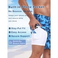 thumbnail image 3 of DAKIMOE Mens Swim Trunks 2 in 1 Swim Shorts with Compression Liner Quick Dry Swimsuits Bathing Suits Stretch Swimming Board Shorts Beach Swimwear with Zipper Pockets, 3 of 9