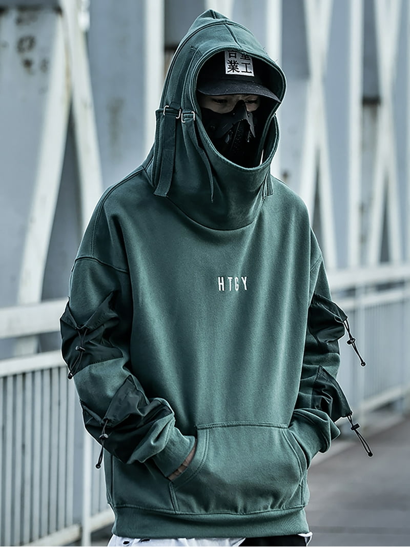 【IROMAMAさん専用】TECH HOODED PULLOVER Cyberpunk Oversize Armored Pullover Hoodie – Techwear Official