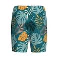 thumbnail image 4 of Yiaed Tropical Leaves for Men's Soft Sleep Pajama Short Lounging Pajama Shorts-Medium, 4 of 8