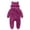 Hot Pink, variant on Splozh Baby Snowsuit Winter Romper Hooded Boys Girls Jumpsuit Bear Thick Windproof Cap Infant Winter Clothes Newborn Hospital Outfit Girl,Black,3-6 Months