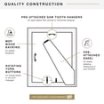 thumbnail image 7 of MCS Studio Gallery 8.5x11 Picture Frame Natural Woodgrain Engineered Wood, Rectangle Photo Frame for Photos, Posters & Art Prints & Easel for Tabletop Display (2-Pack), 7 of 7