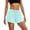 A-Light Green2343, variant on XIAONU Women's Solid Athletic Shorts Elastic Waist Drawstring Side Pockets Shorts