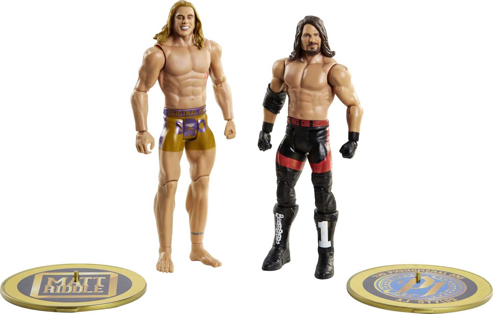 WWE Riddle Vs AJ Styles Championship Showdown 2-Pack Action Figures