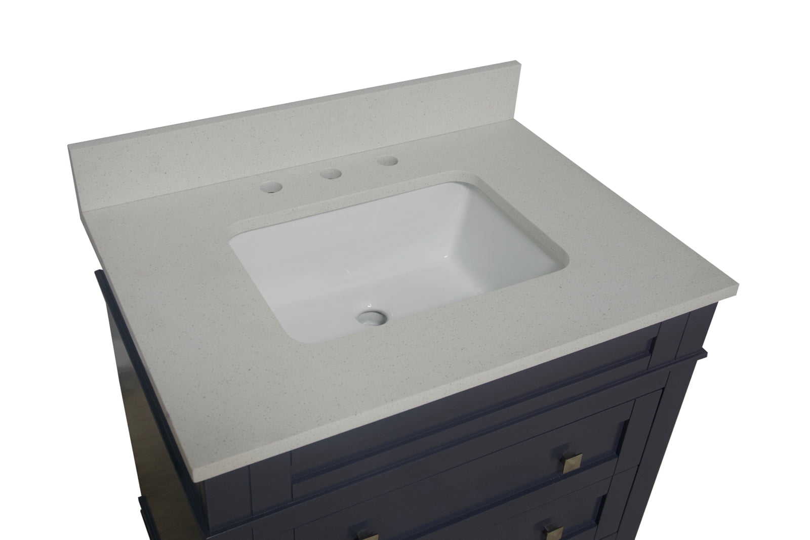 Eleanor 30" Bathroom Vanity with Marine Gray Cabinet and Quartz Top