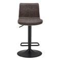 thumbnail image 3 of NPD Furniture Jayden 31.5" PU Leather Bar Stool in Coffee/Brown (Set of 2), 3 of 6