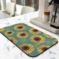 thumbnail image 2 of 2 Pack Washable Rubber Sunflower Cute Floral Dish Drying Mats for Kitchen Counter Home Large Coffee Bar Pad Accessories and Decor for Utensils Stemware (2pcs 18''x24''+19.5''x12''), 2 of 6
