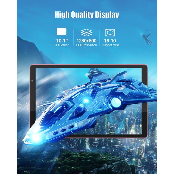 10 inch Android 14 Tablet, 4GB RAM 32GB ROM, 1TB Expandable, Quad