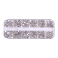 thumbnail image 2 of SmartBy 1 Set Round Nail Art Rhinestone Kit 12 Grids Assorted Size Decoration Fake Gems DIY Nail Design Crafting Glass Flatback Rhinestones, 2 of 3