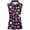 L201-Black, variant on xfsWaSs Tennis Tank Tops for Women Casual Floral Print Sleeveless Golf Polo Shirt 1/4 Zip Collared Tops Lightweight Summer Blouse