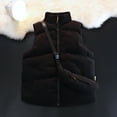 thumbnail image 2 of Fesfesfes Womens Veat Sleeveless Jackets Unisex Corduroy Detachable Backpack Sleeveless Casual Vest On Sale, 2 of 9
