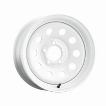 1 X Allied 55W White Mod 12X4 4X4.00 71.37 Hub 0 Offset White Wheel Rim