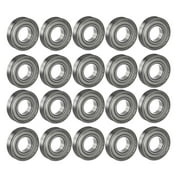 R6ZZ Shielded Ball Bearing 20-pack 3/8" Bore, 7/8" OD, 9/32" Width Bearings