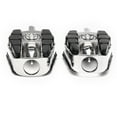 thumbnail image 5 of Krator Adjustable Highway Foot Pegs Skull Footrest Compatible with Harley Davidson FLHR Road King 1994-2021, 1 Pair, Chrome, 5 of 6