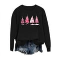 thumbnail image 4 of Sakmal Cute Sweatshirts Women Christmas Black Oversized Sweatshirts Christmas Trees Casual Fall Fashion Tops, 4 of 6