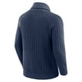 thumbnail image 3 of Men's J. Palmer Navy Chicago Bears The Playmaker Cardigan Raglan Sweater, 3 of 6
