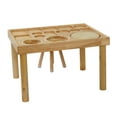 thumbnail image 3 of Noble House Sensory Activity Table for Toddlers with 2 Chairs, Wooden Double-Sided Board, Natural Wood, 3 of 8