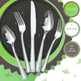 thumbnail image 5 of Lorena 20 Piece Silverware Sets, Stainless Steel Flatware, Spoons and Forks Cutlery Set, Service for 4, MAIT, 5 of 10
