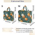 thumbnail image 2 of FORMRS Womens Corduroy Tote Bag Crossbody Shoulder Handbag with Pocket, Retro Floral Orange, 2 of 7