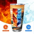 thumbnail image 5 of KLL Serene Ocean Sunset Print 40oz Stainless Steel Insulated Car Cup with Spillproof Lid - Keep Your Drink Hot or Cold on the Go-Without Straw, 5 of 8