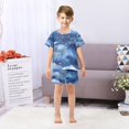 thumbnail image 7 of Watercolor Stars Pattern Summer Pajama Set Soft Cotton Short Sleeve Sleepwear 2PCS Pajama Sets Breathable Lounge Set Size 6Y, 7 of 7
