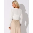 thumbnail image 3 of DARING DIVA Bolero Sheer Textured Crop Cardigan Shrug M White, 3 of 6