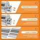thumbnail image 3 of InnoMoon - Juego de 3 accesorios para máquina de pasta KitchenAid que incluye rodillo de hoja de pasta, espaguetis, cortadores de fettuccine, accesorios de acero inoxidable para KitchenAid, 3 of 5