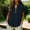 B_ Navy, variant on CYMMPU Women's Summer Solid Color Cotton Linen Button Front Blouse, Casual Loose Lightweight Short Sleeve Top Navy S