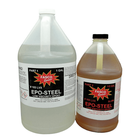 Fasco #103 LVX - Low Viscosity Epoxy - 1.5 Gallon Kit (Slow Hardener)