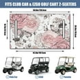 thumbnail image 3 of Fit Flowers Pattern 51x31 Golf Cart Bench Seat Protector, Compatible with EZGO, Yamaha, Club Car, Icon, and Many Other Carts, 3 of 7