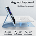 thumbnail image 6 of ZKTUYU for iPad (A16) 11th 10th Generation Case with Keyboard 11 inch 2025/2022, Detachable Bluetooth Keyboard, Smart Stand Folio Cover with Pencil Holder for iPad 10th Gen 10.9 inch, (Blue), 6 of 8