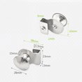 thumbnail image 3 of Stainless Steel Glass Door Handle / Clip / Glass Clip 5-8mm Showcase Furniture Cabinet Drawer Handle, No Drilling, 2, 3 of 5
