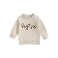 thumbnail image 1 of Faithtur Ensemble Assorti de Sœurs Body Imprimé Lettre Manches Longues Col Rond Chandail en Molleton Vêtements d'Automne pour Tout-Petits, 1 of 9