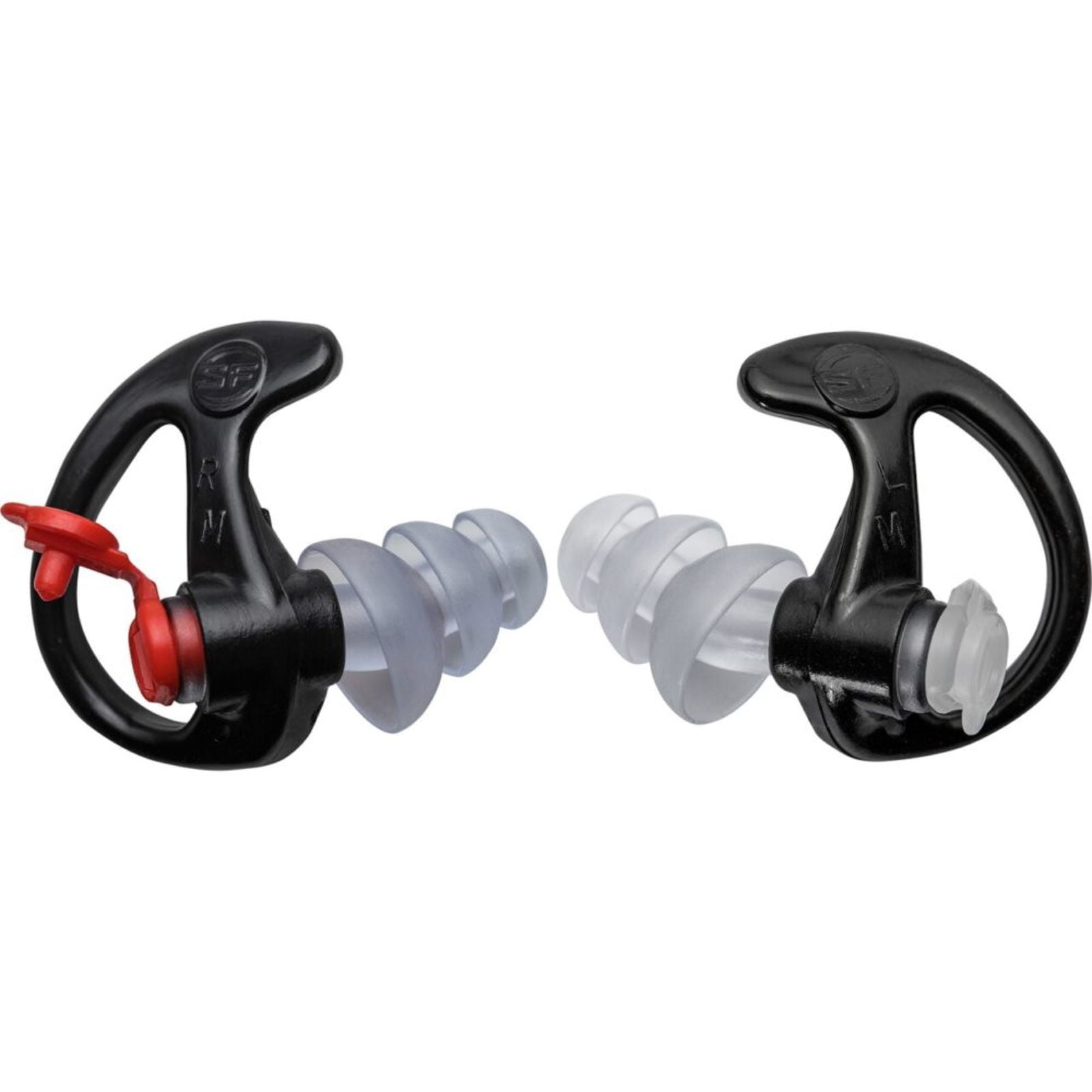 SureFire Triple Flanged Filtered Earplugs Medium 25 Pair Black