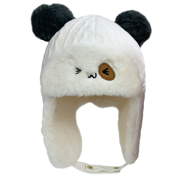 SEWCHICS Baby Beanie Hat Winter Cotton Windproof Soft Warm Cap for Newborn Toddler Daily Use 1 Set