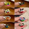thumbnail image 5 of SIEYIO Adjustable Size Rings Ugly Doll Style Rings Cute Cartoon Character Women Jewelry, 5 of 20