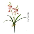 thumbnail image 4 of Sentmoon Fake Flowers Flowers for Decoration Artificial Orchid Faux Cymbidium Orchid In Pot Lifelike Silk Flowers Home Table Centerpiece Fake Potted for Living Room Bedroom, 4 of 8