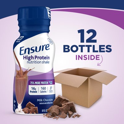 Buy Ensure High Protein Nutritional Drink Milk Chocolate 8 Fl Oz 12 Count Online In Finland 45735885