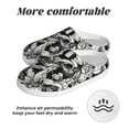 thumbnail image 6 of KLL Lilies Flowers Pattern Adult Unisex Cozy Slippers,Fuzzy Slip-on Slippers TPR Sole Slippers Comfort Plush Home Footwear for Indoor & Outdoor-8, 6 of 7