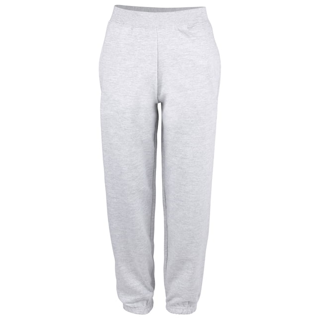 Awdis - Pantalones de chándal con bajos cerrados Modelo College (Gris Jaspeado)