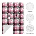 thumbnail image 5 of Naloa Heart Plaid Baby Car Seat Cover, Breathable Baby Carrier Cover, Multiuse Baby Carrier Cover & Nursing Breastfeeding Cover, 5 of 5