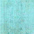 thumbnail image 1 of Ahgly Company Indoor Square Abstract Light Blue Contemporary Area Rugs, 5' Square, 1 of 4