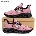 thumbnail image 1 of Zapatillas de deporte de malla con plataforma para mujer, estilo enfermera Kawaii, transpirables, ligeras, con cordones para correr, 1 of 6