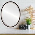 thumbnail image 2 of London Framed Oval Mirror - Black Walnut - 13" x 17", 2 of 7