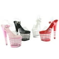thumbnail image 2 of Ellie Shoes E-821-Stack 8 Pointed Stiletto Sandal 7 / Pink, 2 of 3