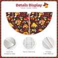 thumbnail image 3 of Fotbe Roosters Pattern Christmas Tree Skirt, Tree Skirts Plush Christmas Decorations, Christmas Tree Skirts Xmas Decorations Holiday Party Decor-48", 3 of 6