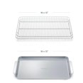 NonStick Ceramic Baking Sheet & Cooling Rack Ceramic Coated Non